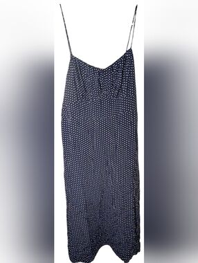 NWOT The Drop Navy Blue White Polka Dot Maxi Dress 3X